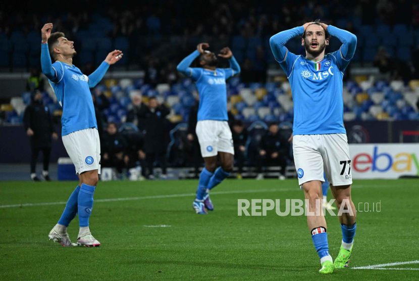 Peluang Napoli Lolos ke Liga Champions Menipis Setelah Kalah di kandang Empoli